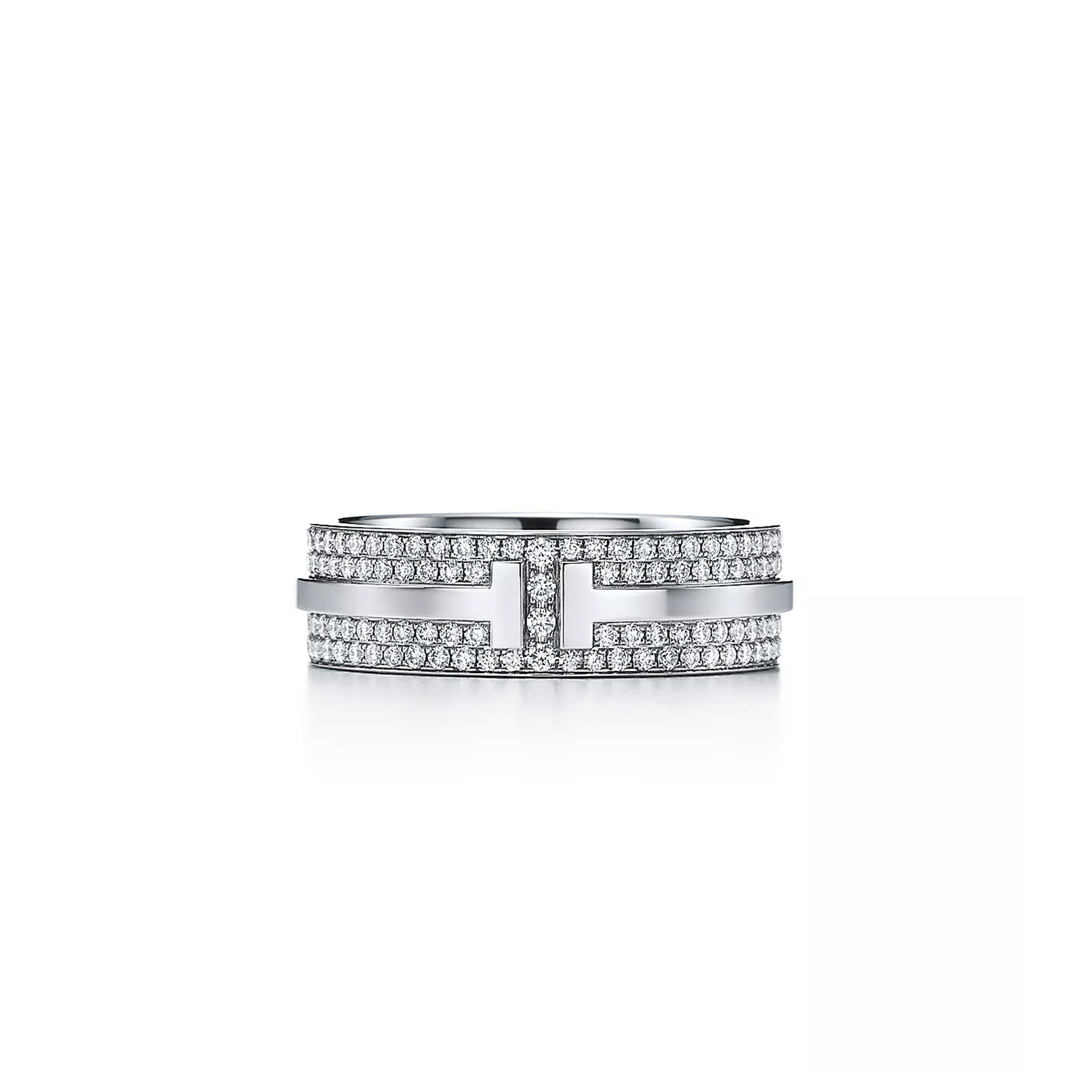 TIFFANY T WIDE PAVÉ DIAMOND RING 60150895